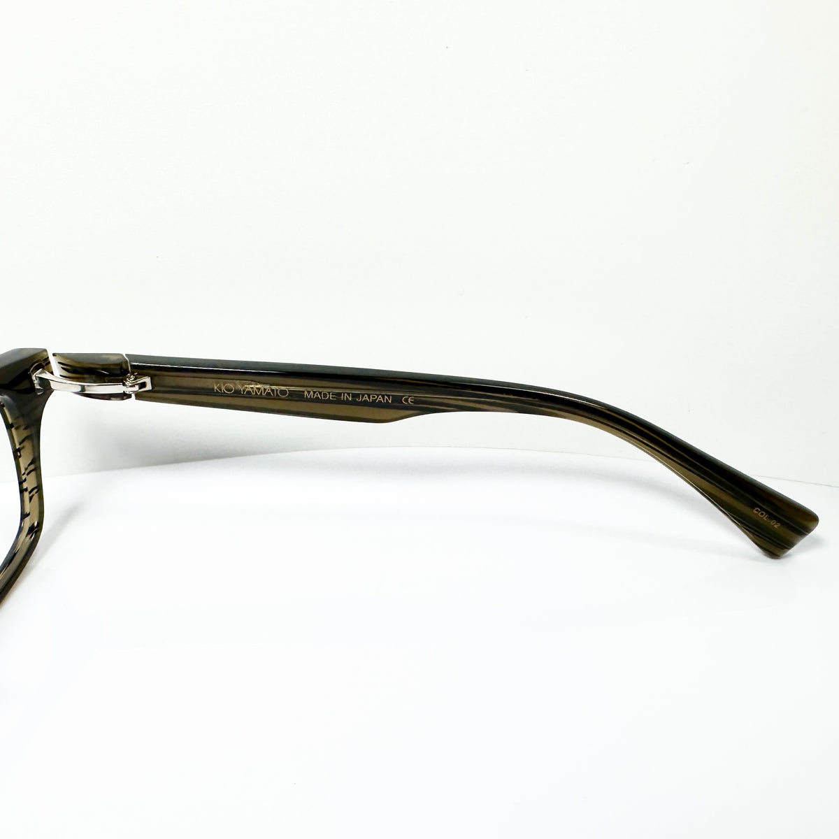 KIO YAMATO KP-123 col.02 Men's Eyeglasses Frames Black/Grey - Authentic New