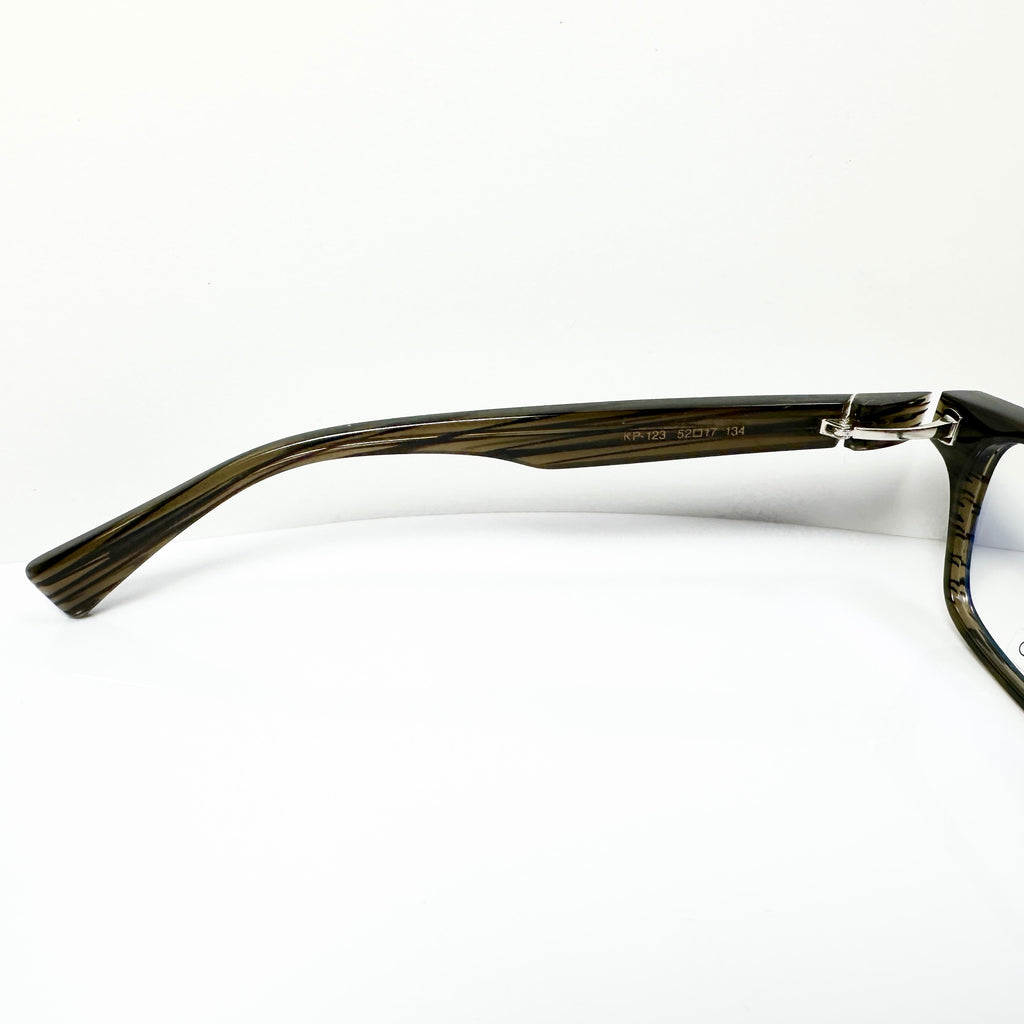 KIO YAMATO KP-123 col.02 Men's Eyeglasses Frames Black/Grey - Authentic New