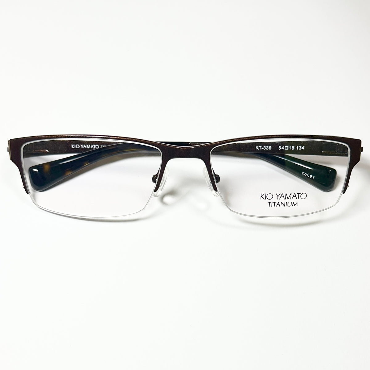 KIO YAMATO KT-336 col 91 Eyeglasses Frames in Brown -  Authentic New