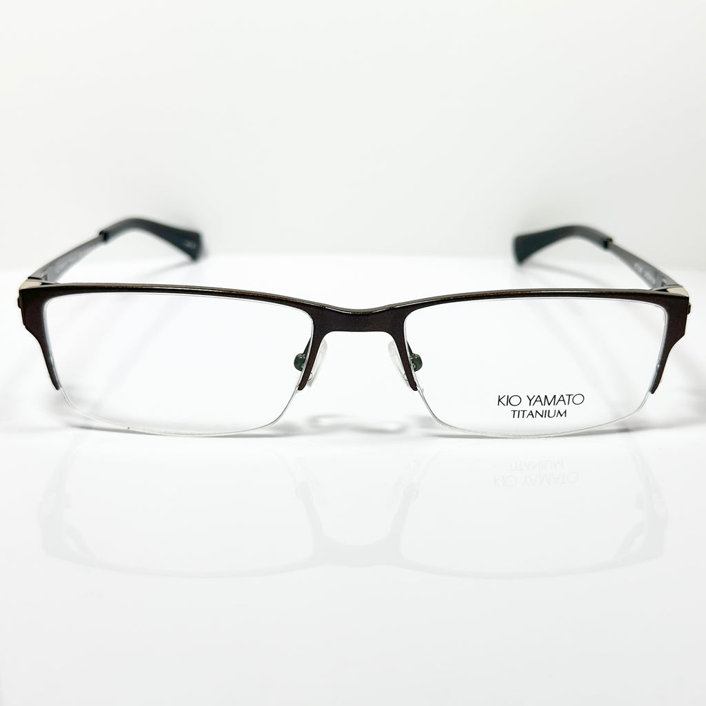 KIO YAMATO KT-336 col 91 Eyeglasses Frames in Brown -  Authentic New