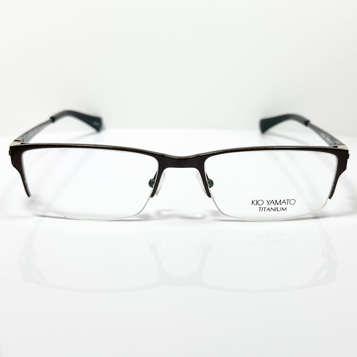 KIO YAMATO KT-336 col 91 Eyeglasses Frames in Brown -  Authentic New