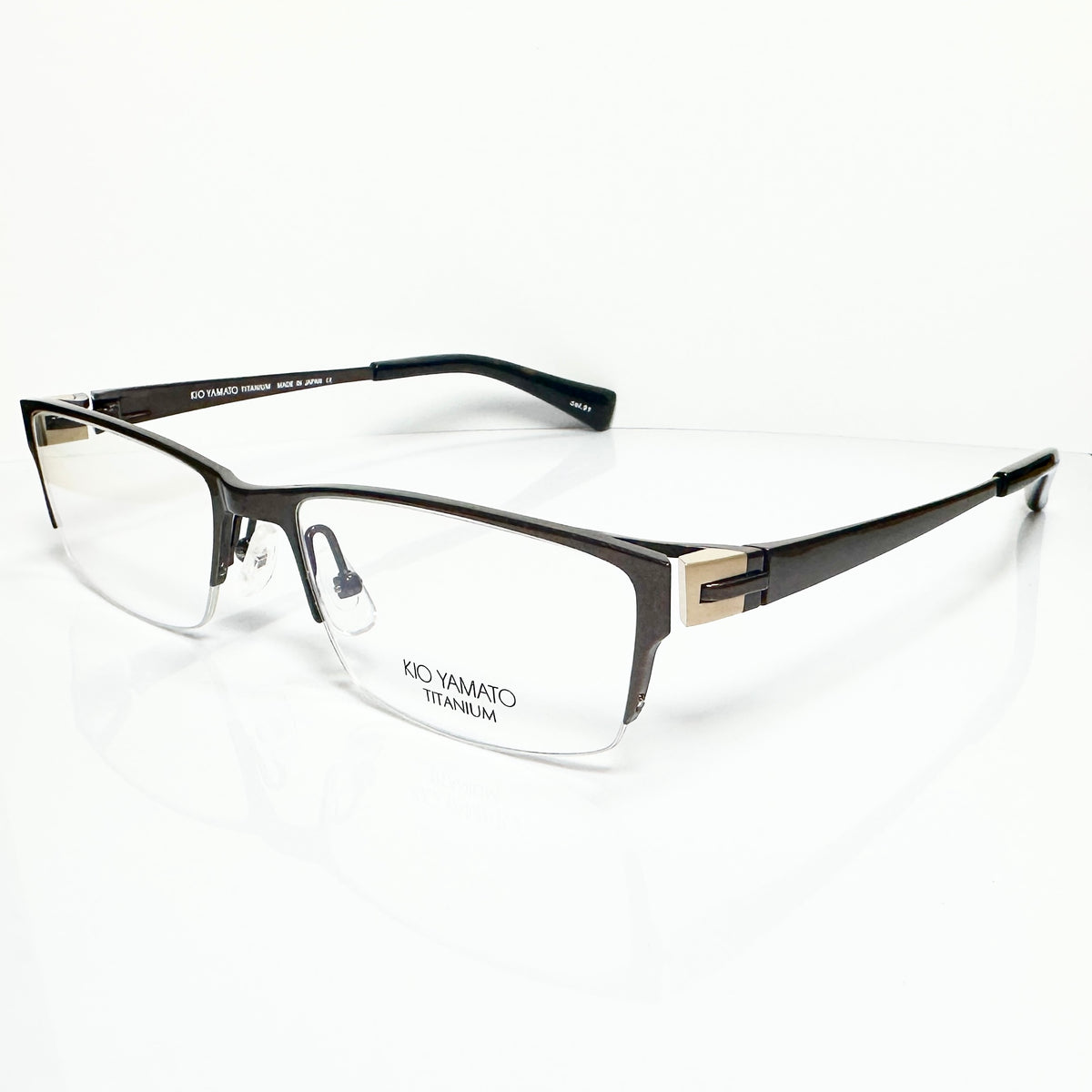 KIO YAMATO KT-336 col 91 Eyeglasses Frames in Brown -  Authentic New