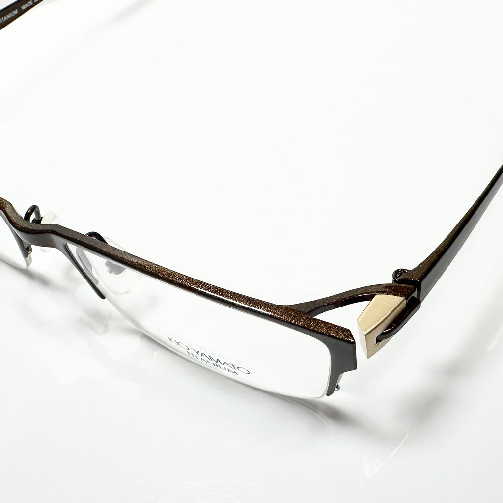 KIO YAMATO KT-336 col 91 Eyeglasses Frames in Brown -  Authentic New