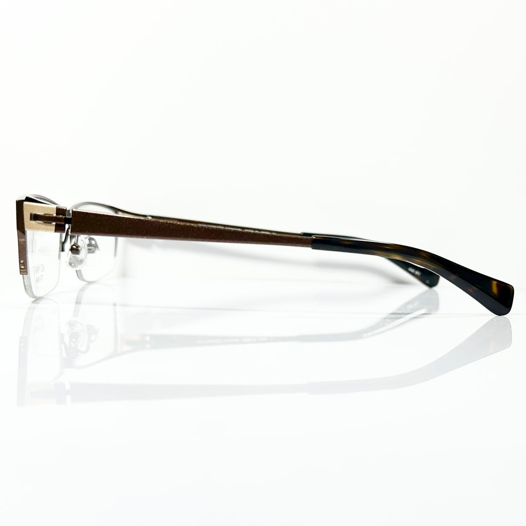KIO YAMATO KT-336 col 91 Eyeglasses Frames in Brown -  Authentic New