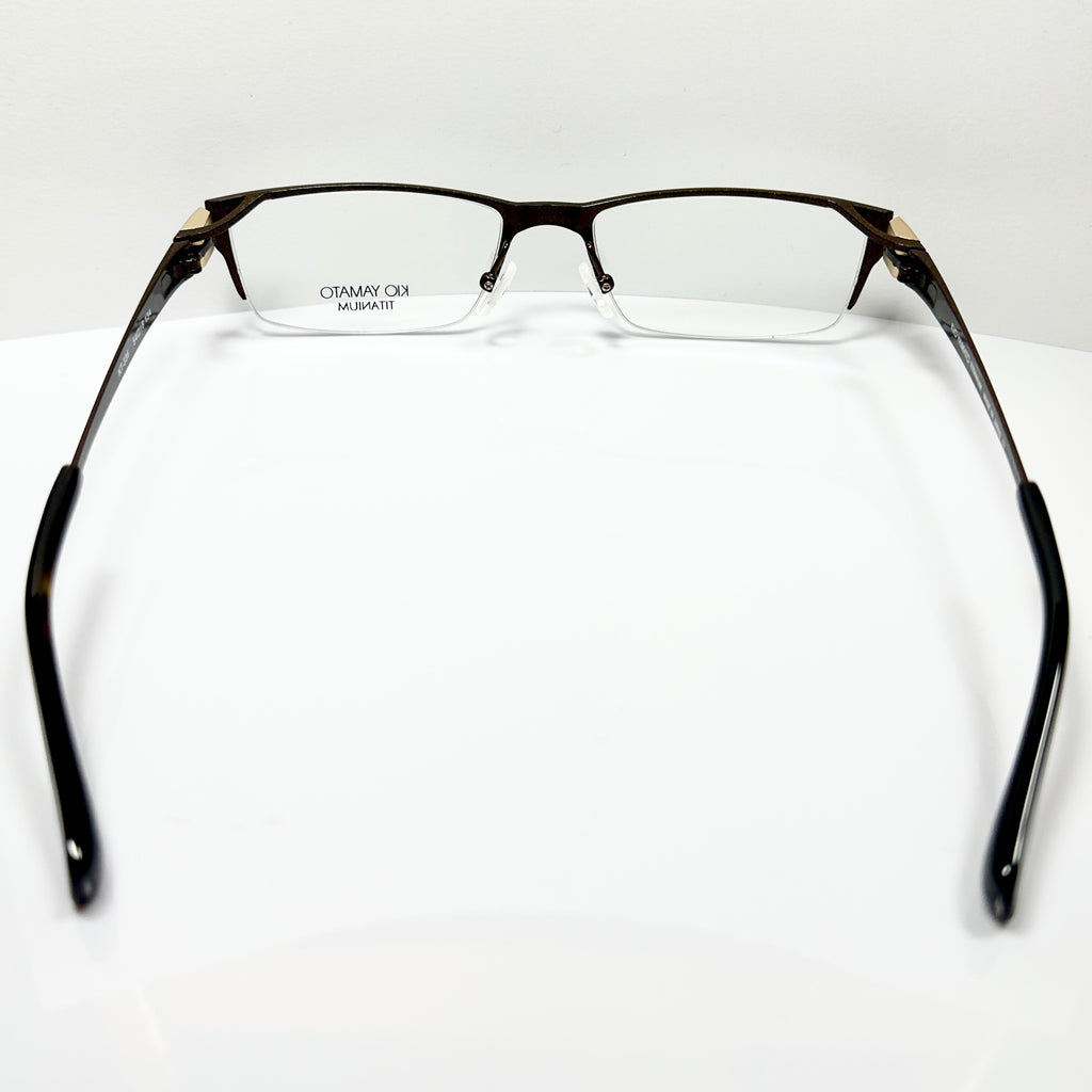 KIO YAMATO KT-336 col 91 Eyeglasses Frames in Brown -  Authentic New