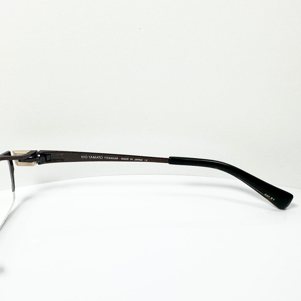 KIO YAMATO KT-336 col 91 Eyeglasses Frames in Brown -  Authentic New