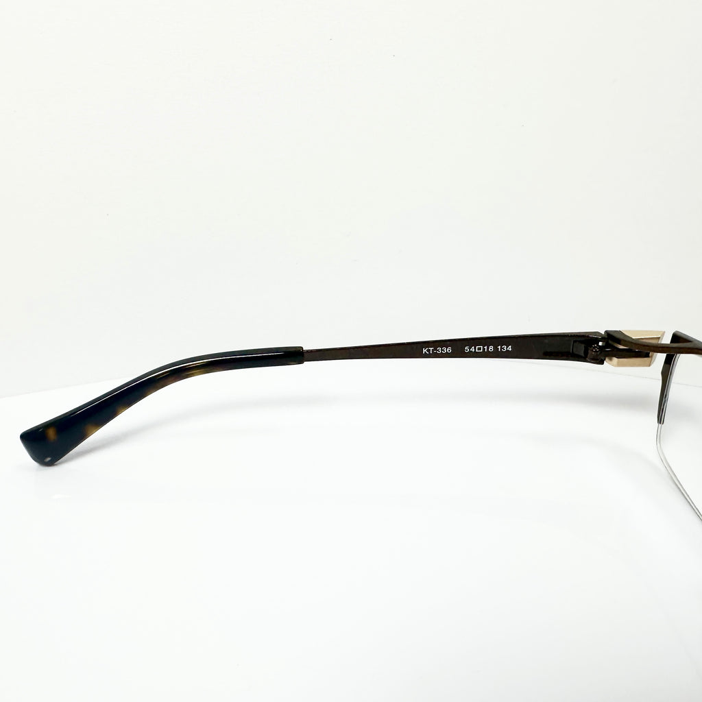KIO YAMATO KT-336 col 91 Eyeglasses Frames in Brown -  Authentic New