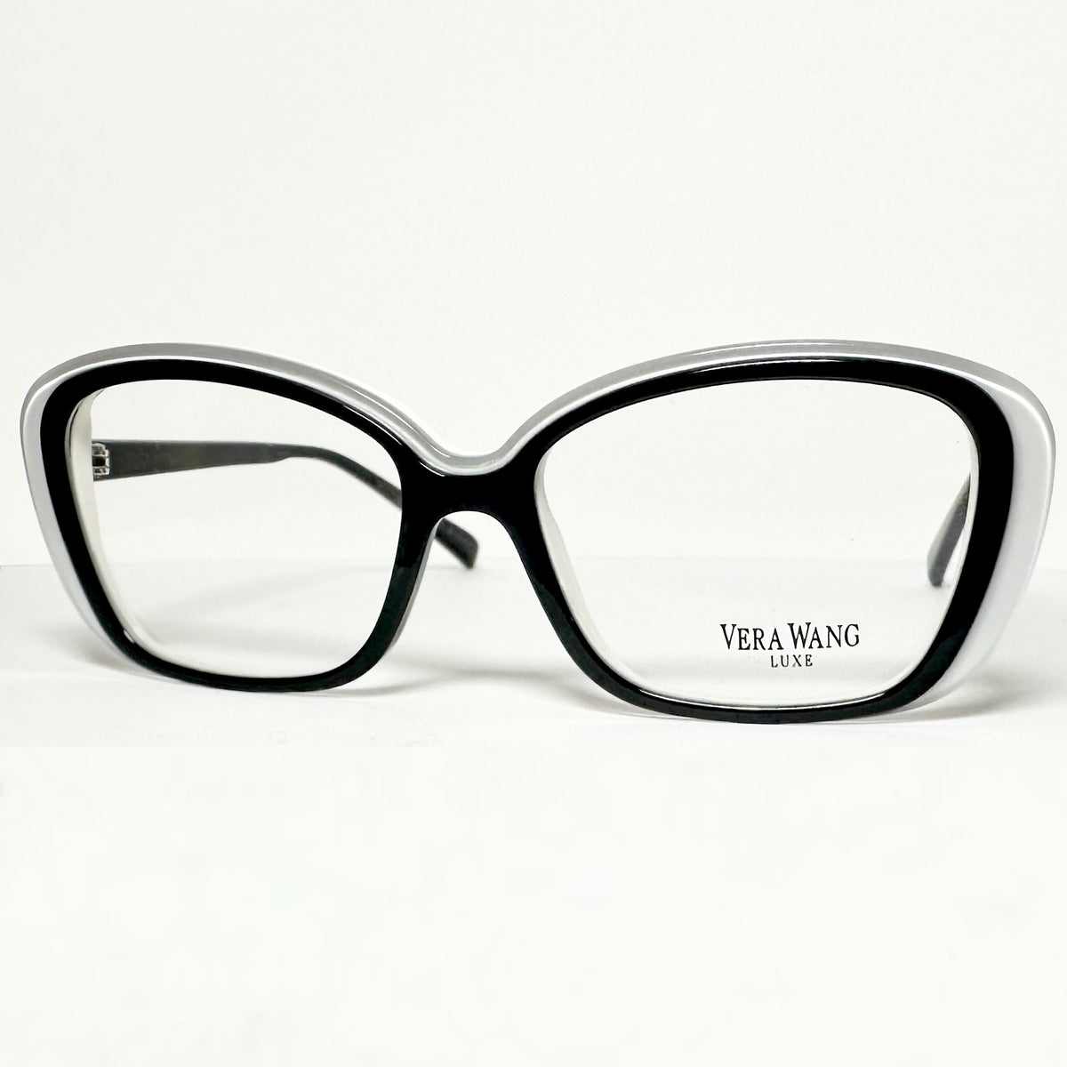Vera Wang MAGDALENA Women's Eyeglasses Frames in Black/White - Authentic New