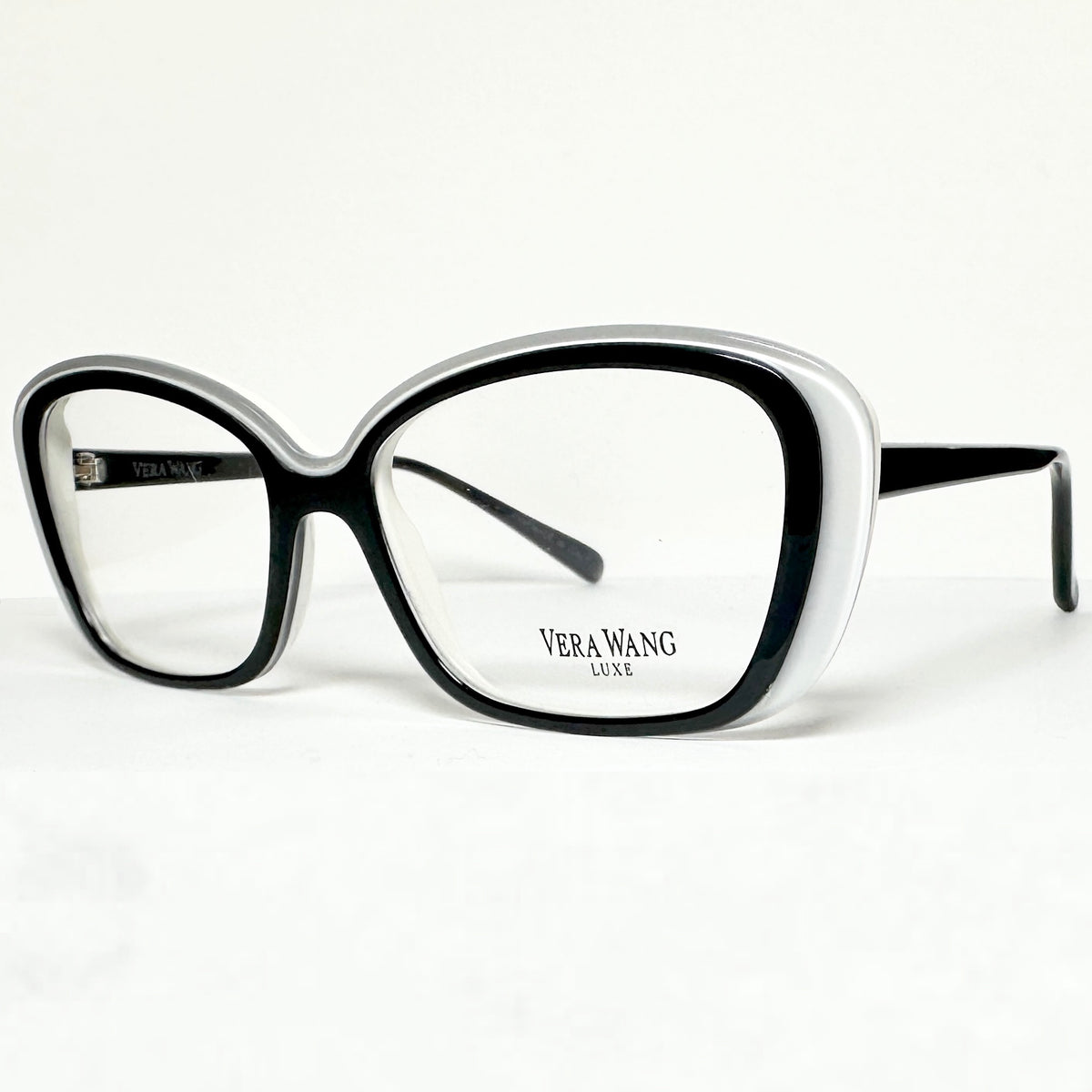 Vera Wang MAGDALENA Women's Eyeglasses Frames in Black/White - Authentic New