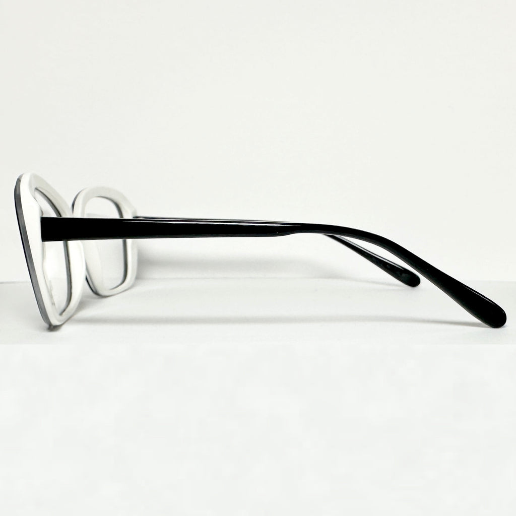 Vera Wang MAGDALENA Women's Eyeglasses Frames in Black/White - Authentic New