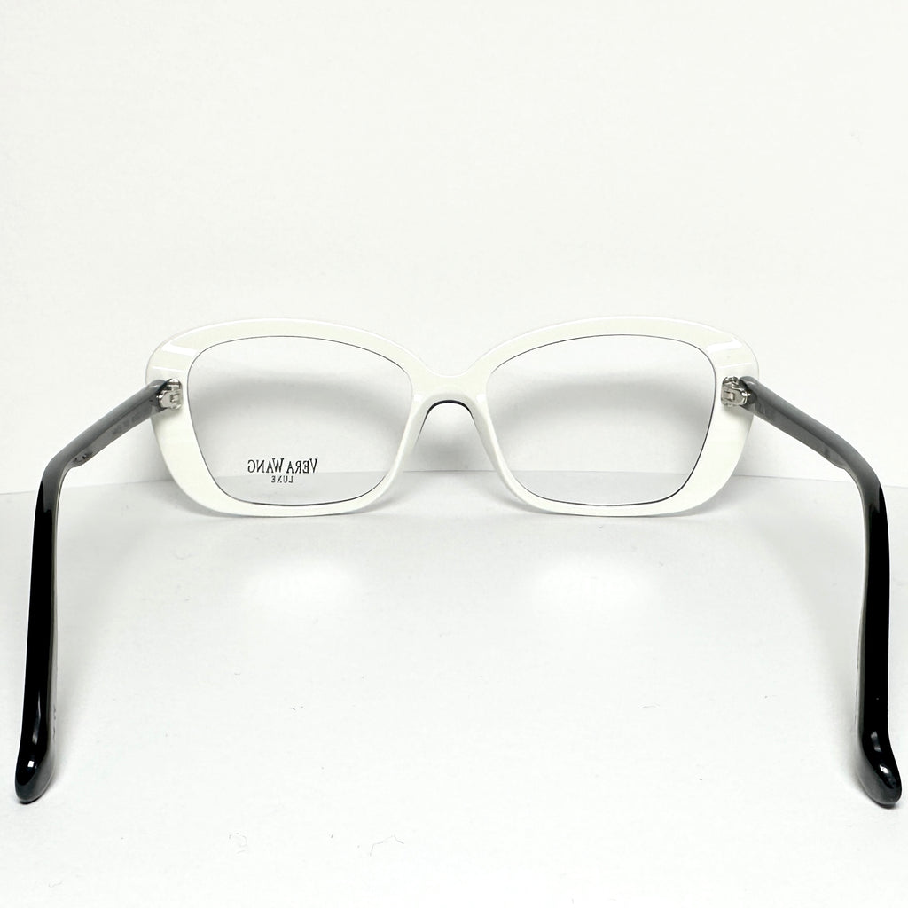 Vera Wang MAGDALENA Women's Eyeglasses Frames in Black/White - Authentic New