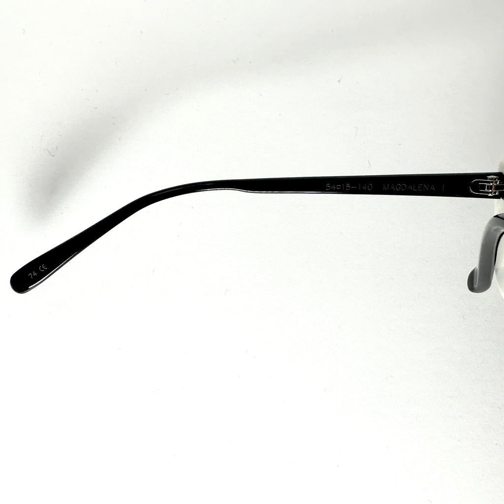 Vera Wang MAGDALENA Women's Eyeglasses Frames in Black/White - Authentic New