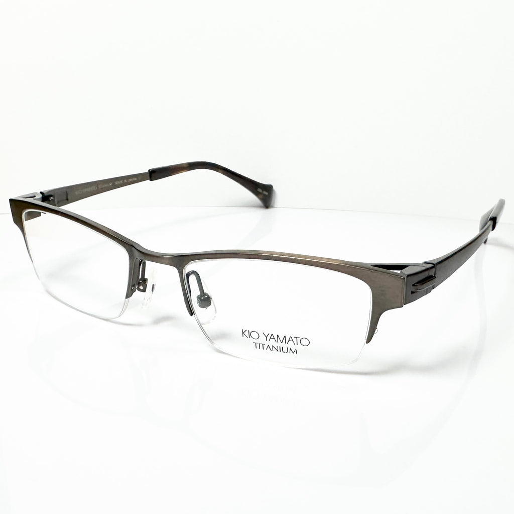 KIO YAMATO KT-406U col 35M Men's Eyeglasses Frames in Brown - Authentic New