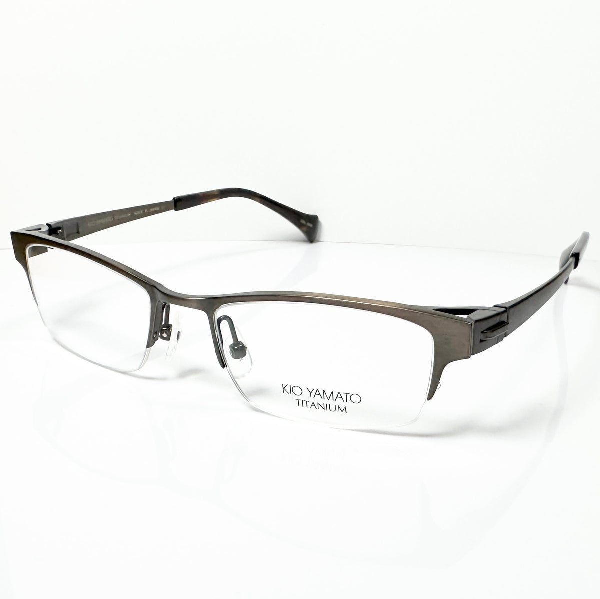 KIO YAMATO KT-406U col 35M Men's Eyeglasses Frames in Brown - Authentic New
