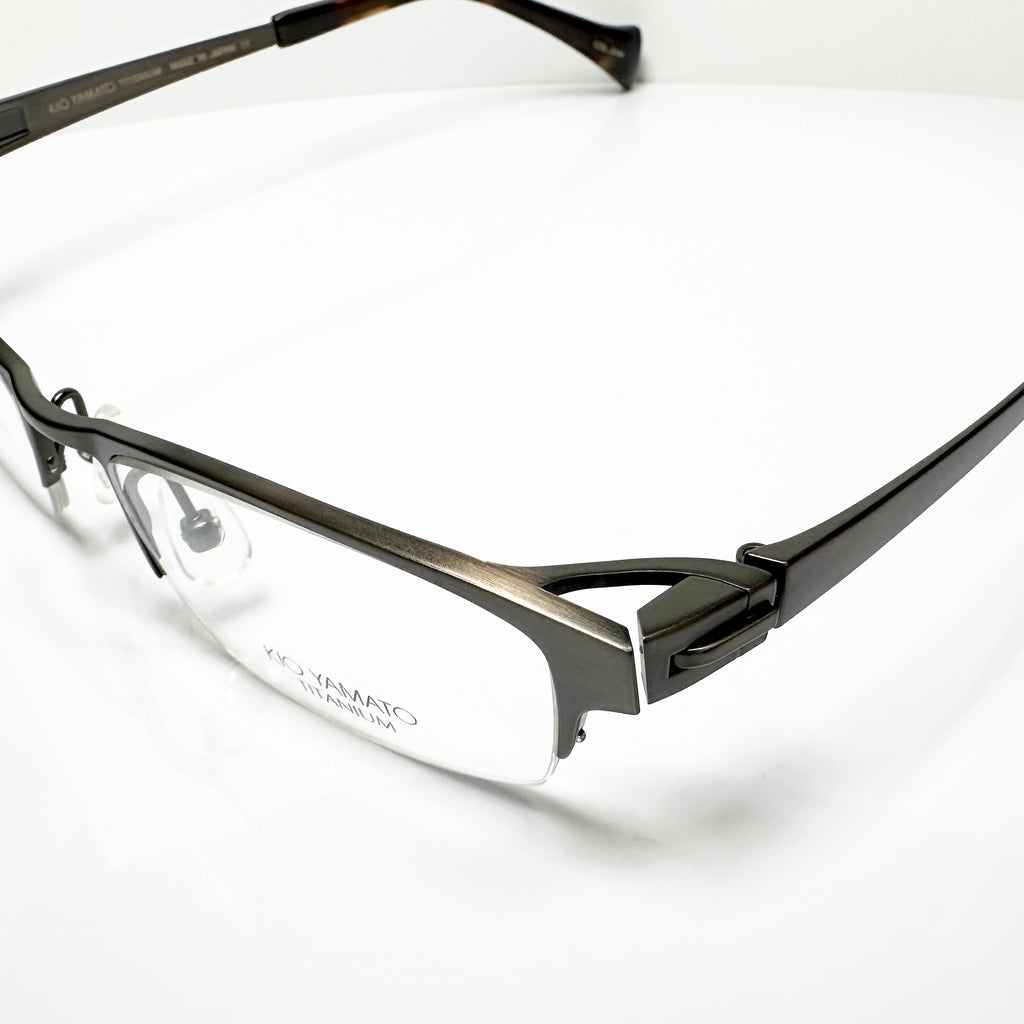 KIO YAMATO KT-406U col 35M Men's Eyeglasses Frames in Brown - Authentic New