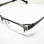 KIO YAMATO KT-406U col 35M Men's Eyeglasses Frames in Brown - Authentic New