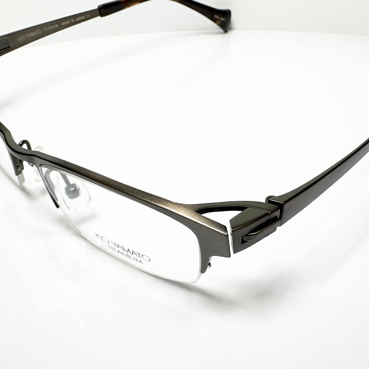 KIO YAMATO KT-406U col 35M Men's Eyeglasses Frames in Brown - Authentic New