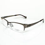 KIO YAMATO KT-406U col 35M Men's Eyeglasses Frames in Brown - Authentic New