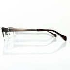 KIO YAMATO KT-406U col 35M Men's Eyeglasses Frames in Brown - Authentic New