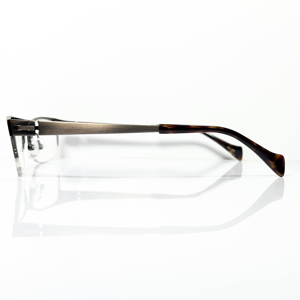 KIO YAMATO KT-406U col 35M Men's Eyeglasses Frames in Brown - Authentic New