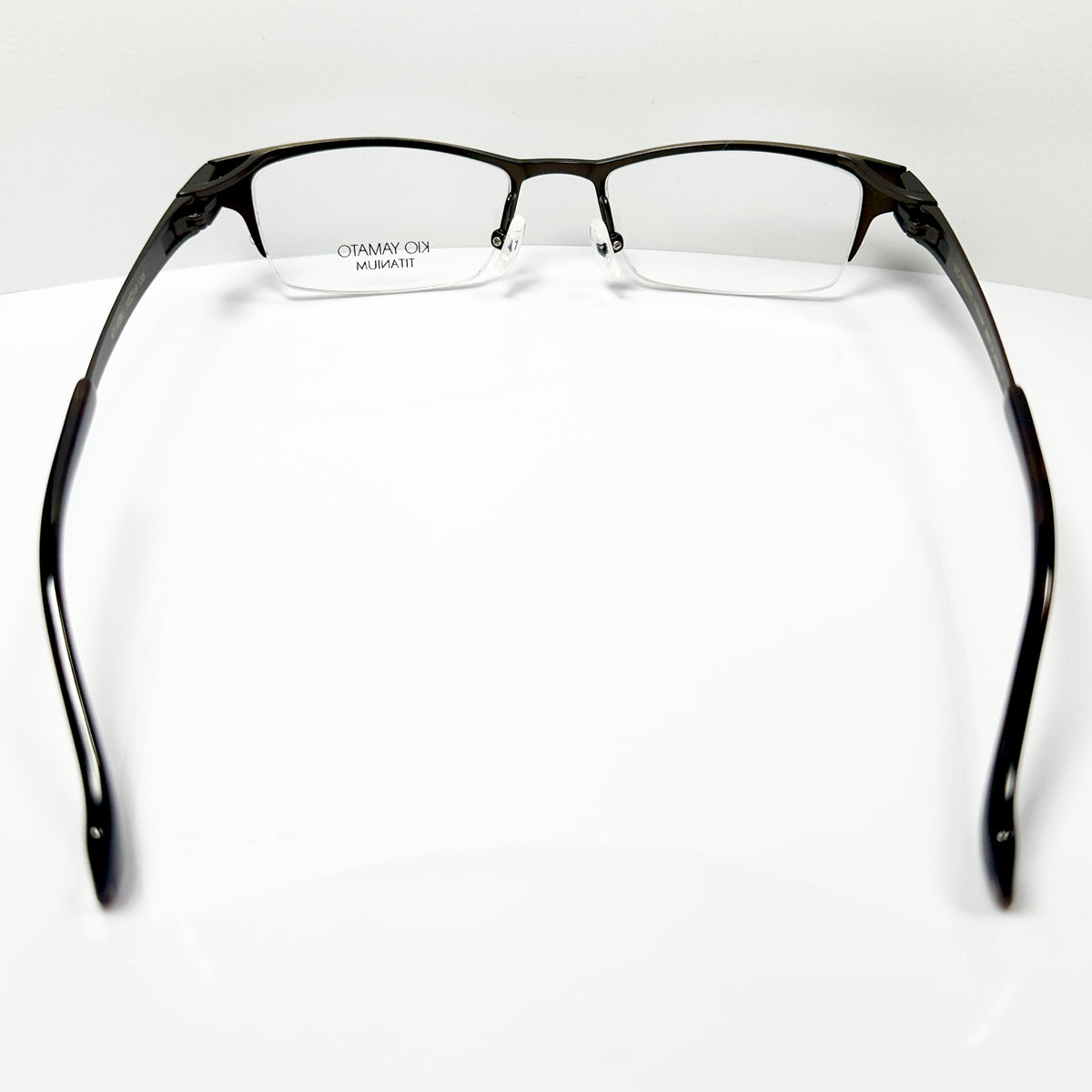 KIO YAMATO KT-406U col 35M Men's Eyeglasses Frames in Brown - Authentic New