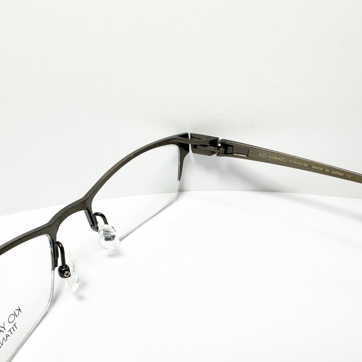 KIO YAMATO KT-406U col 35M Men's Eyeglasses Frames in Brown - Authentic New