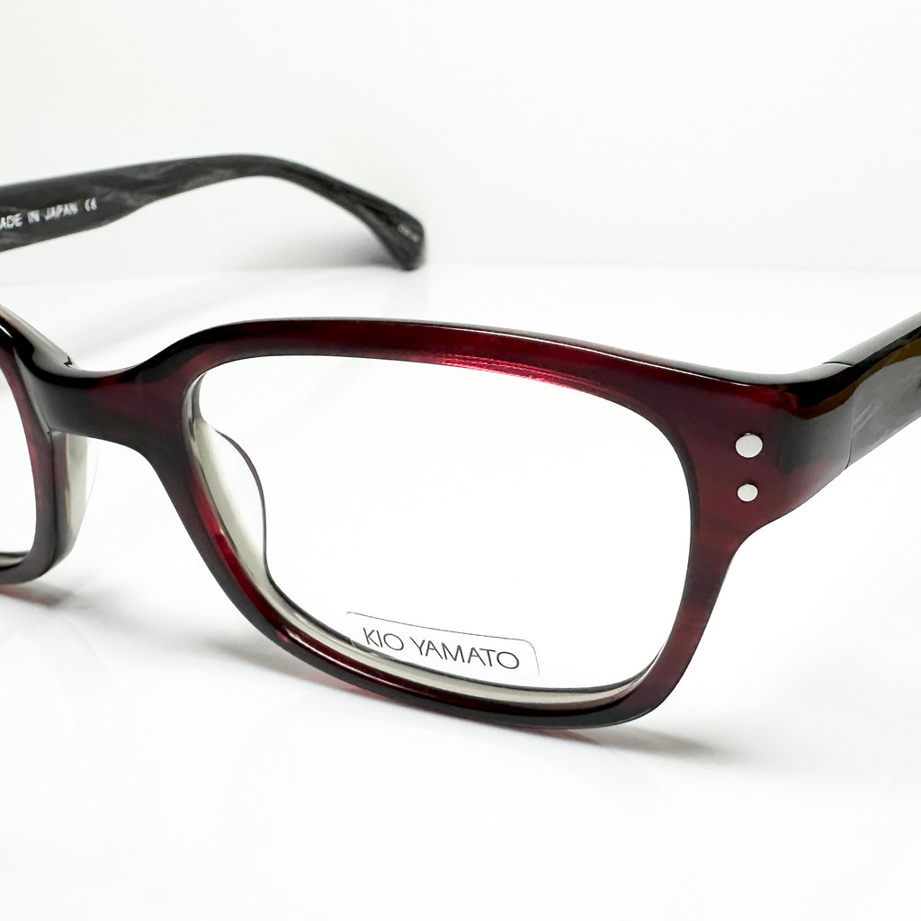 KIO YAMATO KP-079U col.04 Eyeglasses Frames in Wine/Marble - Authentic New