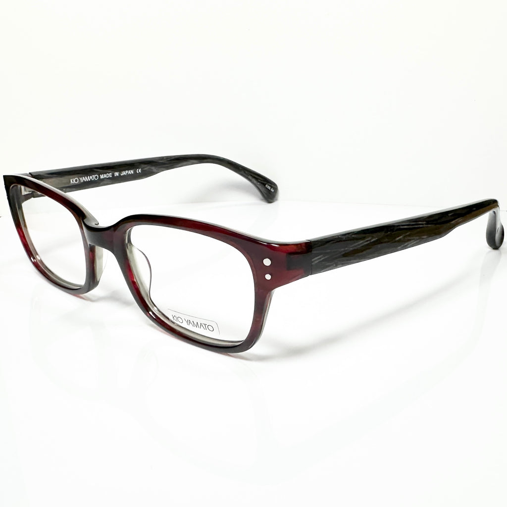 KIO YAMATO KP-079U col.04 Eyeglasses Frames in Wine/Marble - Authentic New