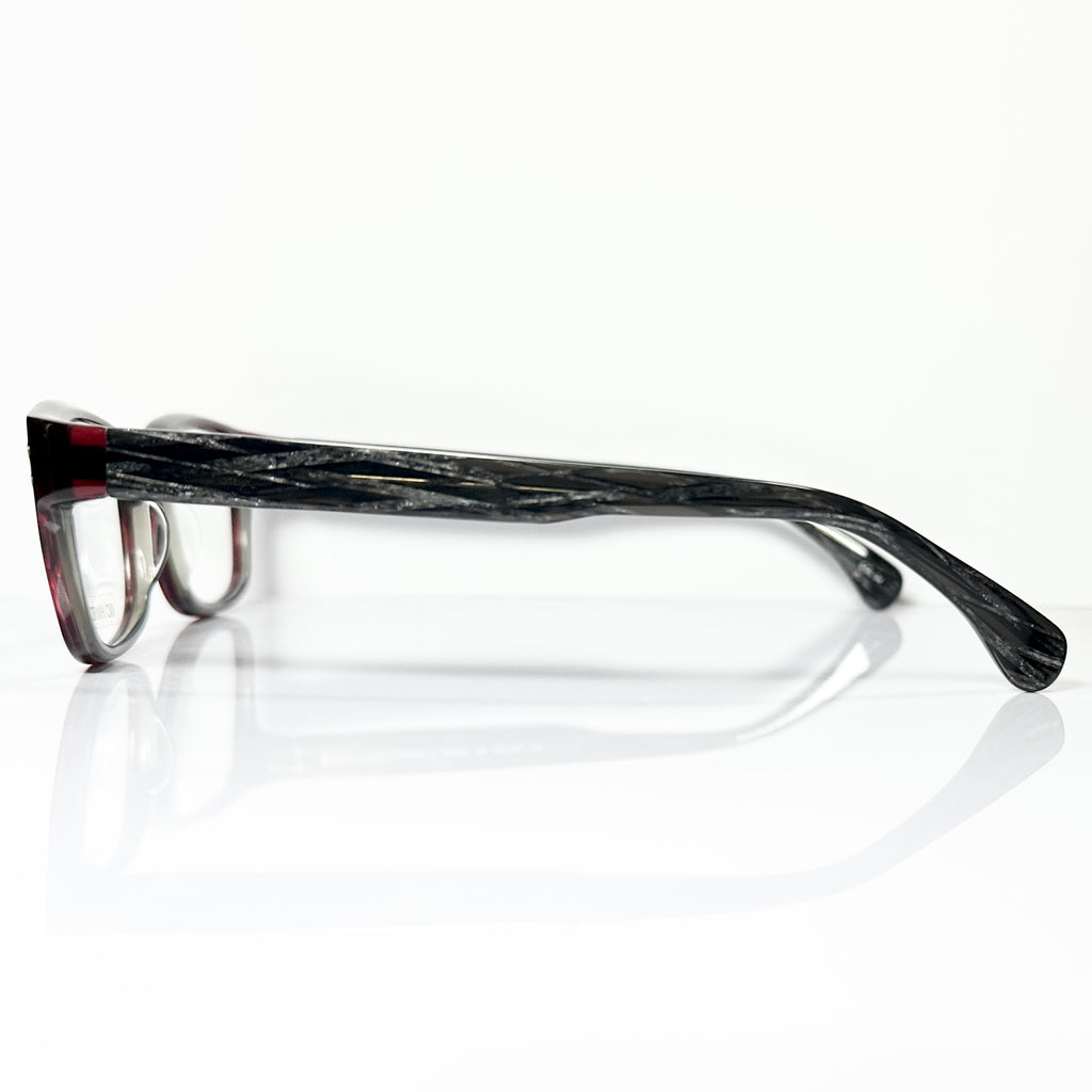 KIO YAMATO KP-079U col.04 Eyeglasses Frames in Wine/Marble - Authentic New