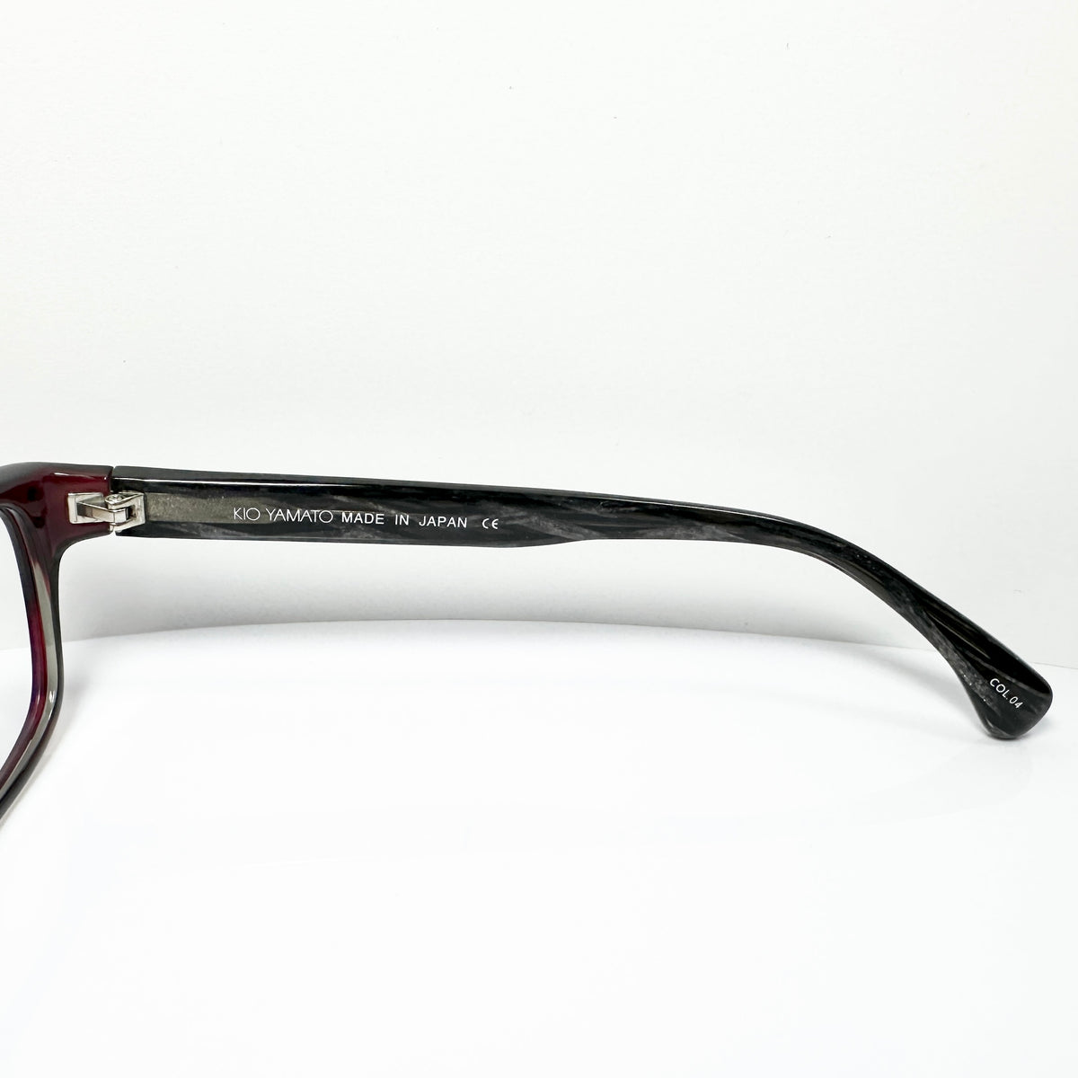 KIO YAMATO KP-079U col.04 Eyeglasses Frames in Wine/Marble - Authentic New