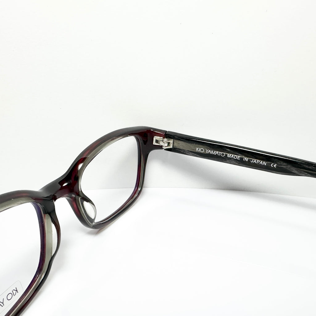 KIO YAMATO KP-079U col.04 Eyeglasses Frames in Wine/Marble - Authentic New