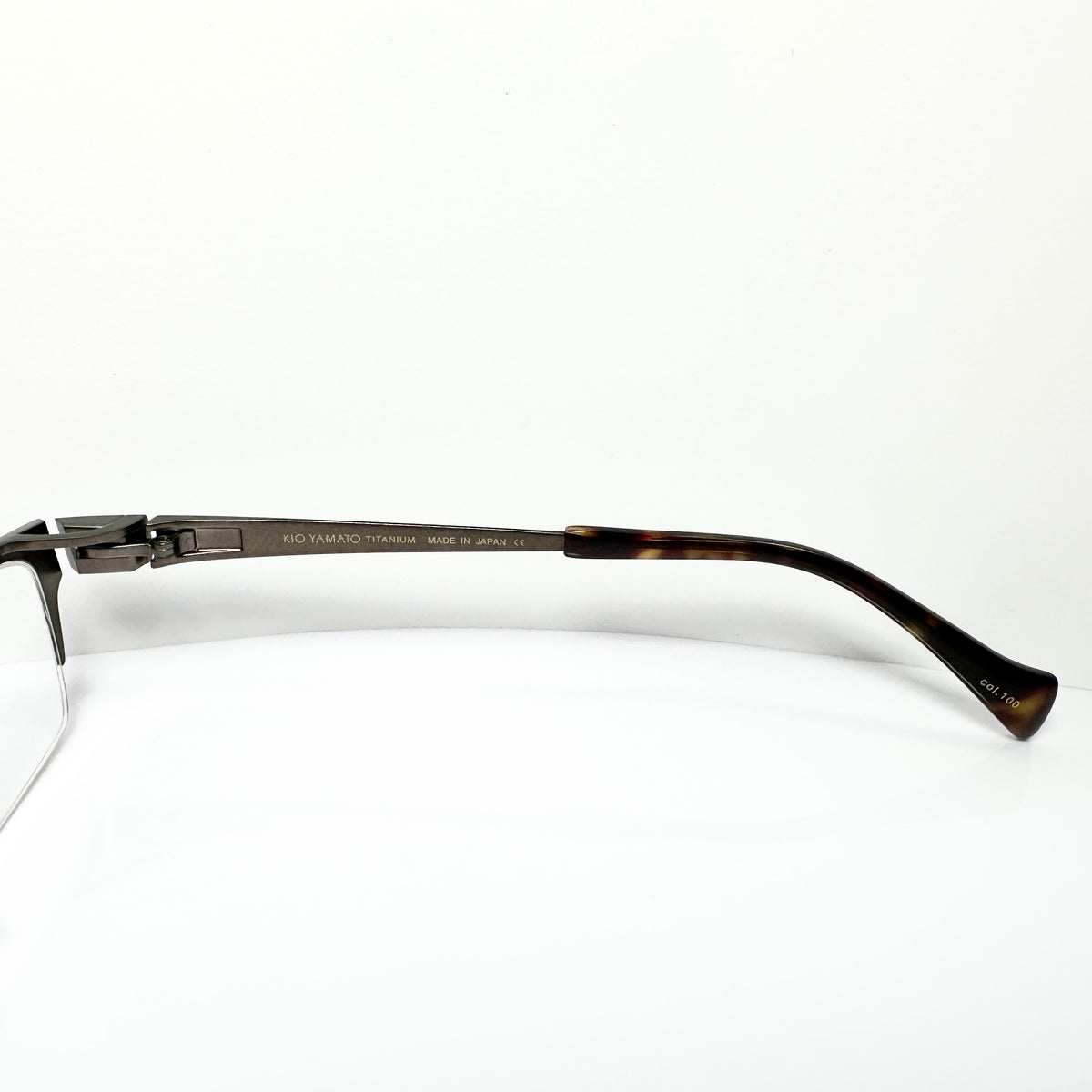 KIO YAMATO KT-408 col.100 Eyeglasses Frames in Brown -  Authentic New
