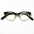 KIO YAMATO KP-199U col.01 Eyeglasses Frames in Black/Gold -  Authentic New