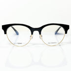 KIO YAMATO KP-199U col.01 Eyeglasses Frames in Black/Gold -  Authentic New