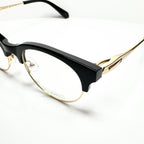 KIO YAMATO KP-199U col.01 Eyeglasses Frames in Black/Gold -  Authentic New