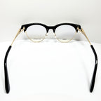 KIO YAMATO KP-199U col.01 Eyeglasses Frames in Black/Gold -  Authentic New