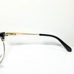 KIO YAMATO KP-199U col.01 Eyeglasses Frames in Black/Gold -  Authentic New