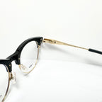 KIO YAMATO KP-199U col.01 Eyeglasses Frames in Black/Gold -  Authentic New