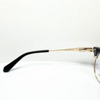KIO YAMATO KP-199U col.01 Eyeglasses Frames in Black/Gold -  Authentic New