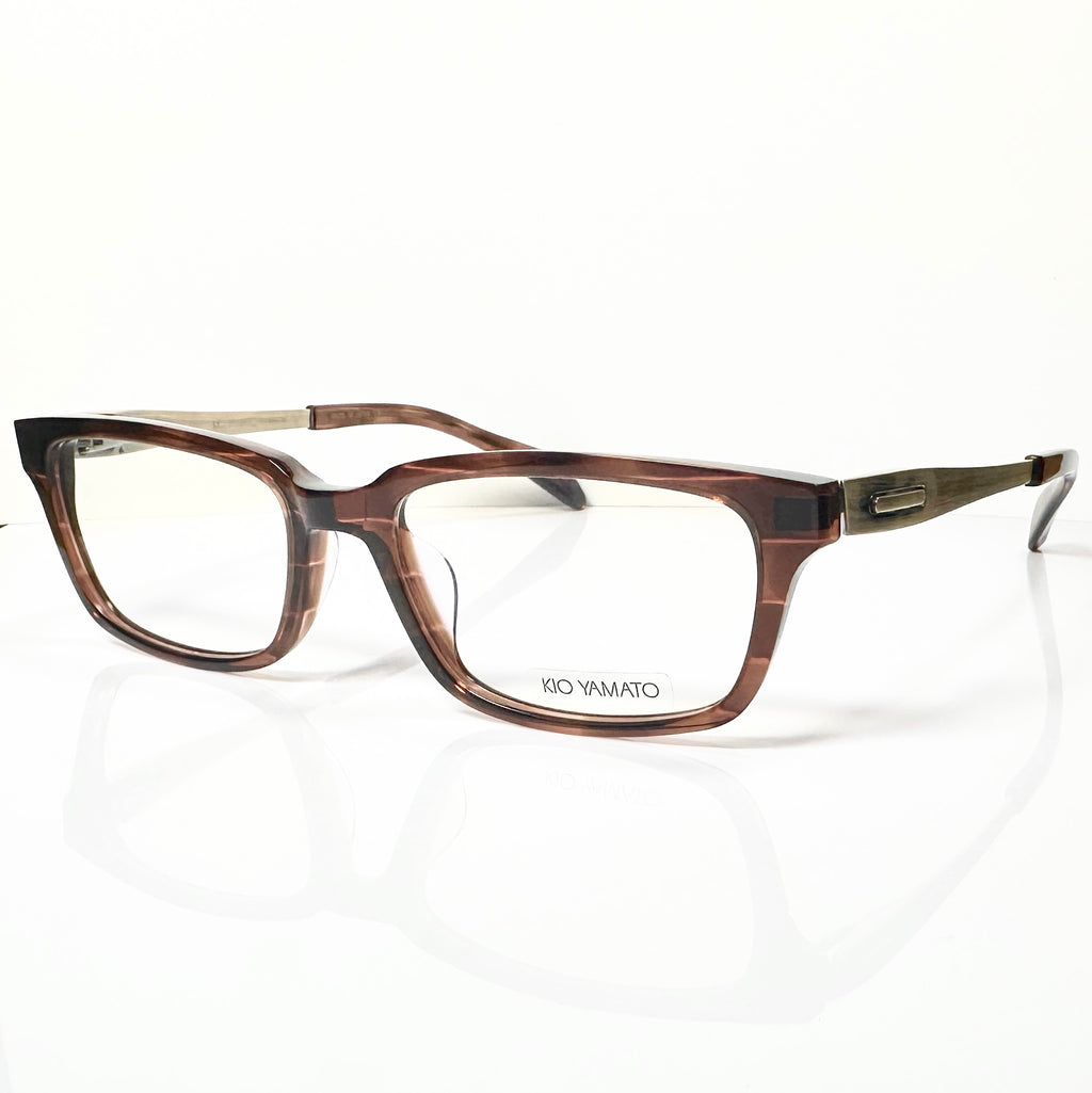 KIO YAMATO KP-166U col 02 Men's Eyeglasses Frames in Tortoise - Authentic New