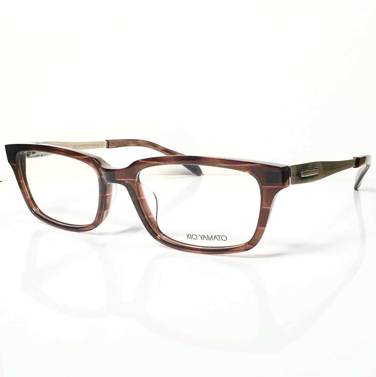 KIO YAMATO KP-166U col 02 Men's Eyeglasses Frames in Tortoise - Authentic New