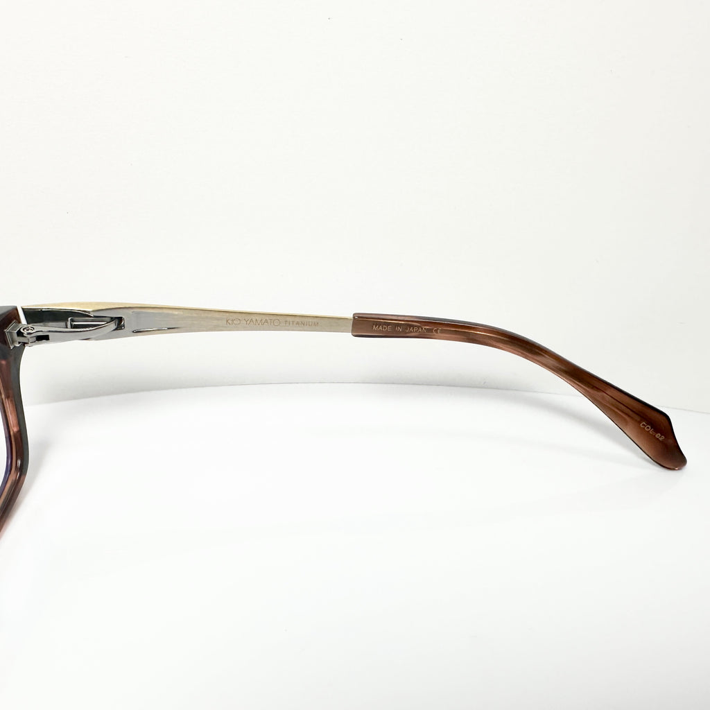 KIO YAMATO KP-166U col 02 Men's Eyeglasses Frames in Tortoise - Authentic New