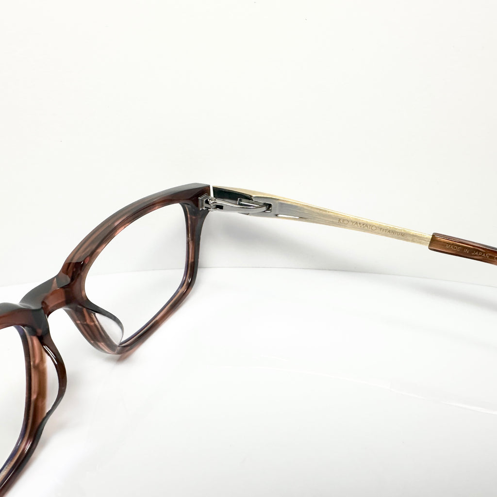 KIO YAMATO KP-166U col 02 Men's Eyeglasses Frames in Tortoise - Authentic New