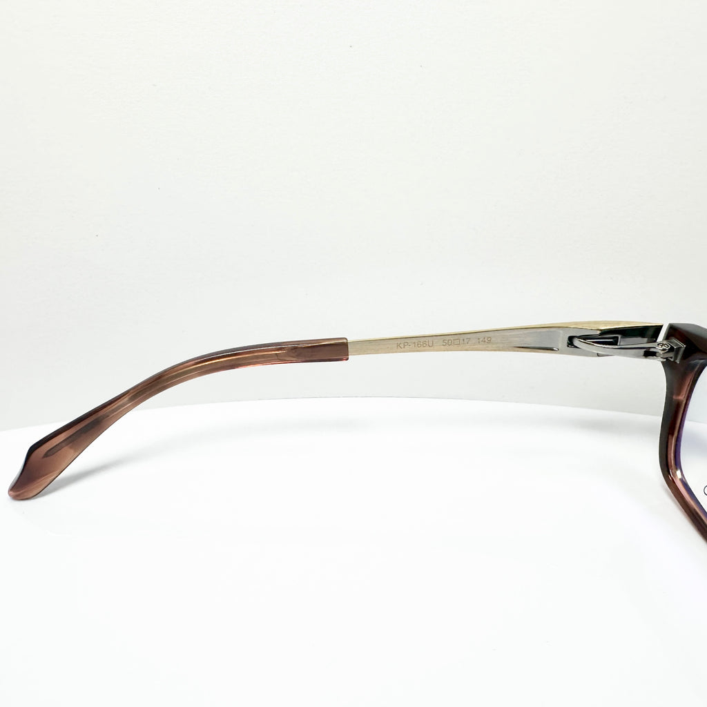 KIO YAMATO KP-166U col 02 Men's Eyeglasses Frames in Tortoise - Authentic New