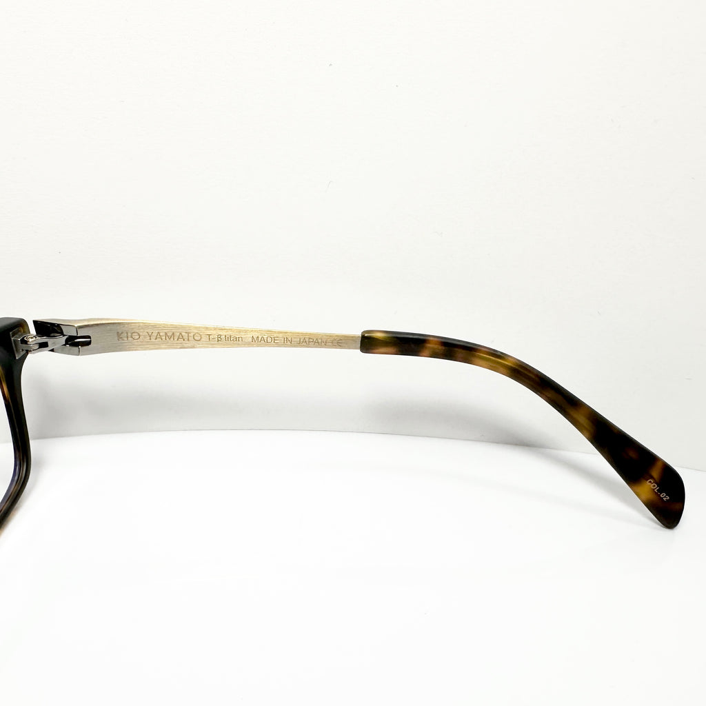 KIO YAMATO KP-176U col.02 Men's Eyeglasses Frames in Tortoise - Authentic New