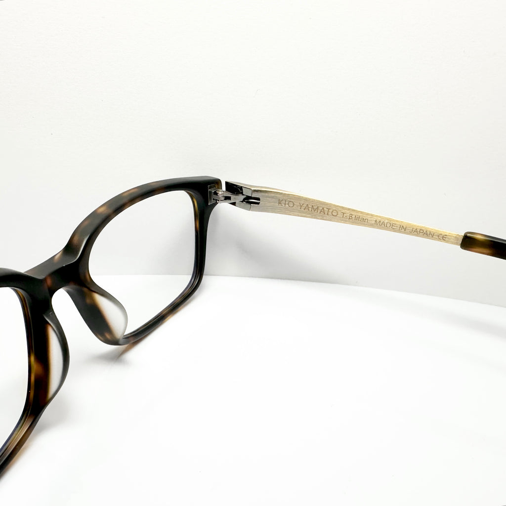 KIO YAMATO KP-176U col.02 Men's Eyeglasses Frames in Tortoise - Authentic New
