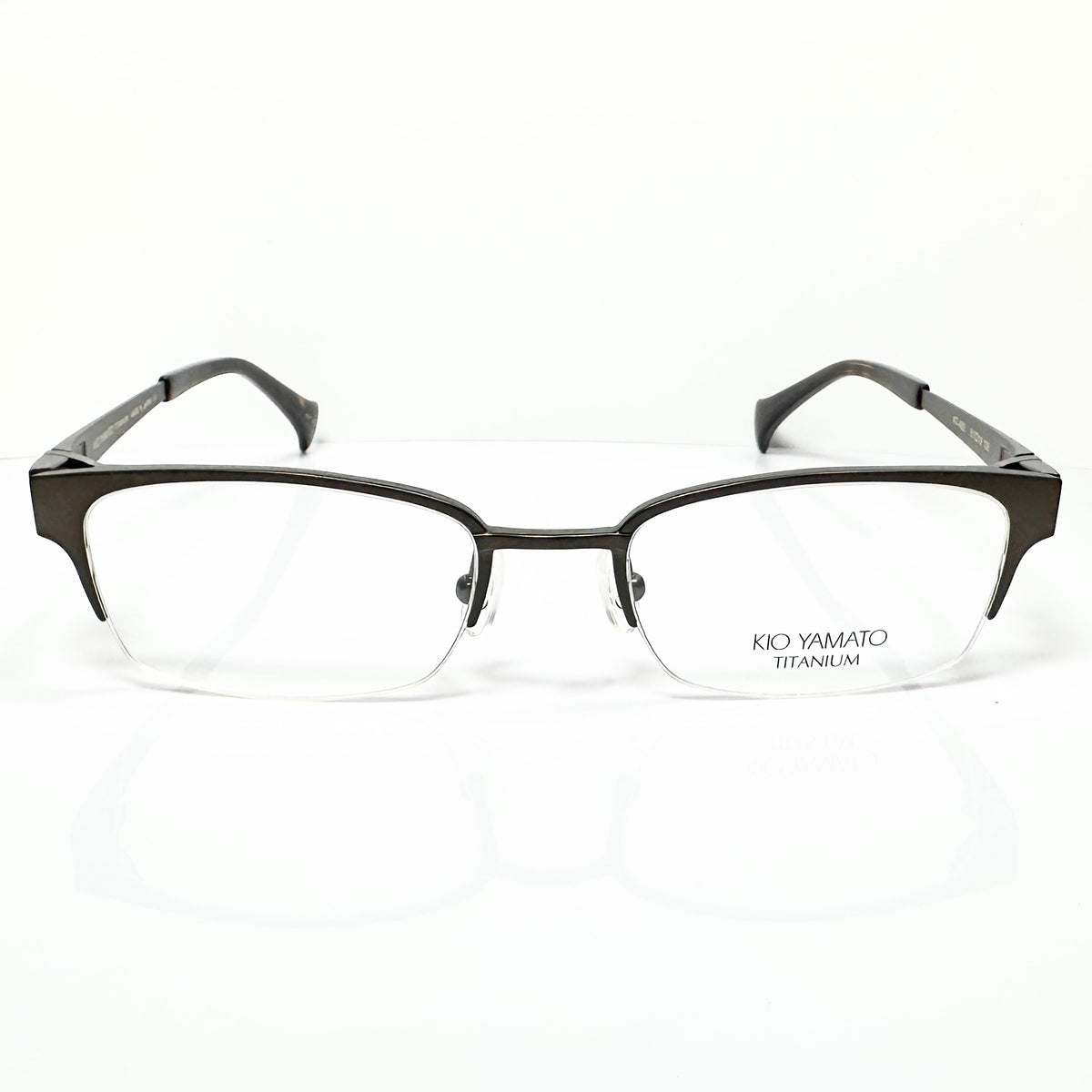 KIO YAMATO KT-402 col 100 Men's Eyeglasses Frames in Brown - Authentic New