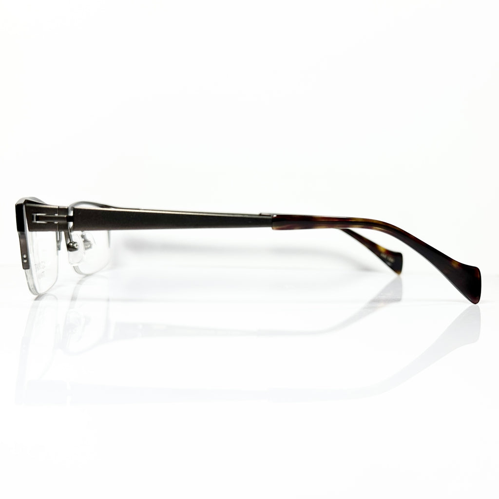 KIO YAMATO KT-402 col 100 Men's Eyeglasses Frames in Brown - Authentic New