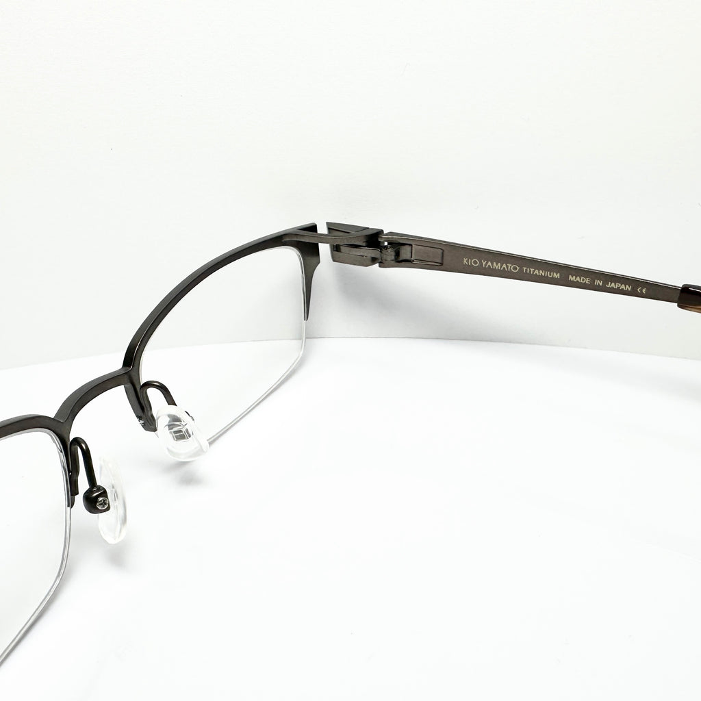 KIO YAMATO KT-402 col 100 Men's Eyeglasses Frames in Brown - Authentic New
