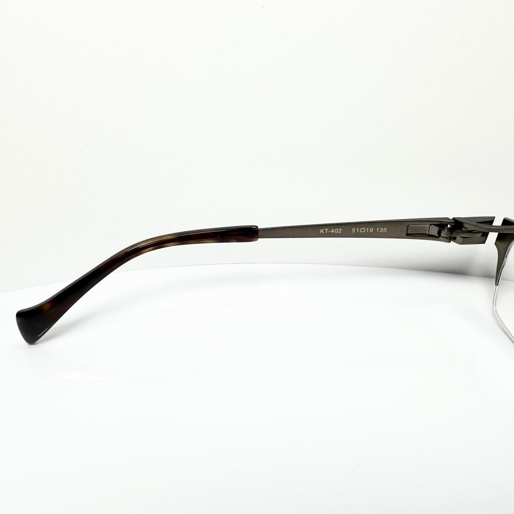 KIO YAMATO KT-402 col 100 Men's Eyeglasses Frames in Brown - Authentic New